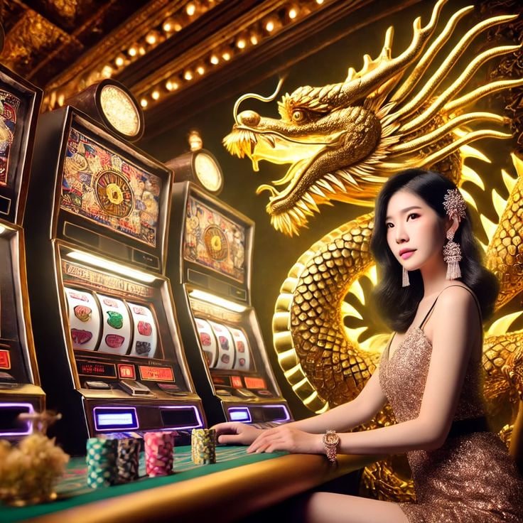 Dealer membagikan kartu di studio live garuda8
